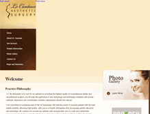 Tablet Screenshot of lecontoursurgery.com